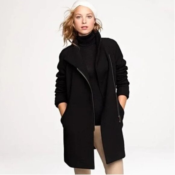 J. Crew Double Cloth Italian Wool Ivory Coat 2P - Picture 14 of 14